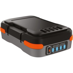 Black+Decker USB-Akku 12V, 1,5 Ah mit Ladeanzeige. Kompakter Akku für Akkugeräte und zum Laden von Smartphones.
