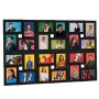 Schwarzer Collage Bilderrahmen für 24 Fotos (10x15 cm) aus MDF, Dekoartikel für die Wand.