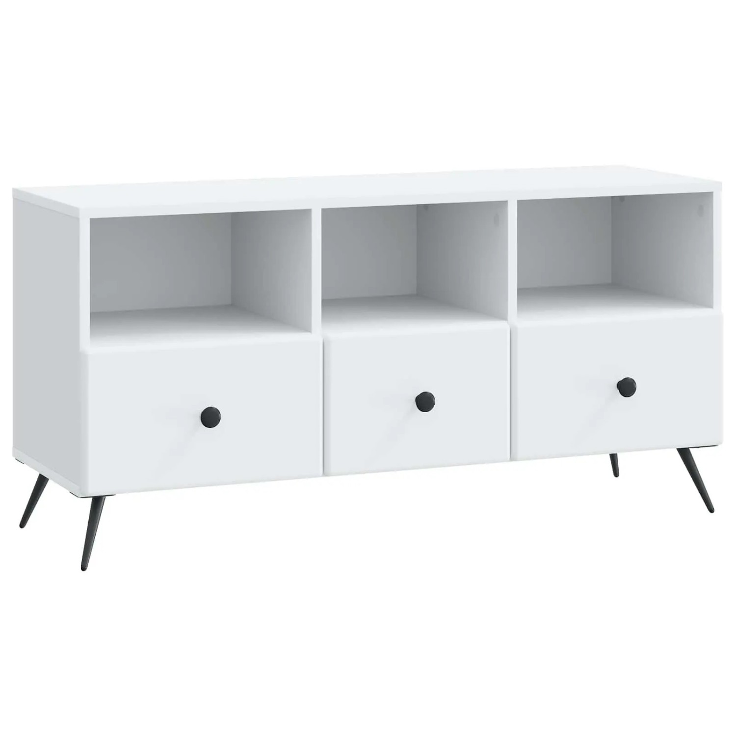 vidaXL TV-Schränk mit Schubladen Weiß 102 x 34,5 x 50 cm Holzwerkstoff 895595