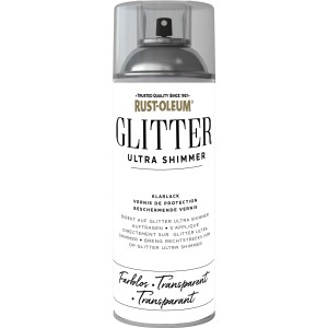 Rust-Oleum Glitzerfarbe Ultra Shimmer Klarlack Spraydose 400ml für glitzernde Effekte.