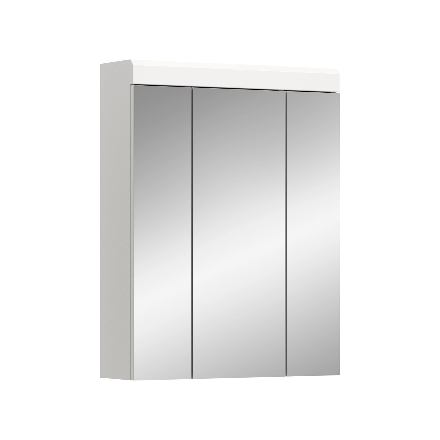 Thumbnail - Spiegelschrank 60 cm x 79 cm x 18 cm Front Weiß Hochglanz FSC®