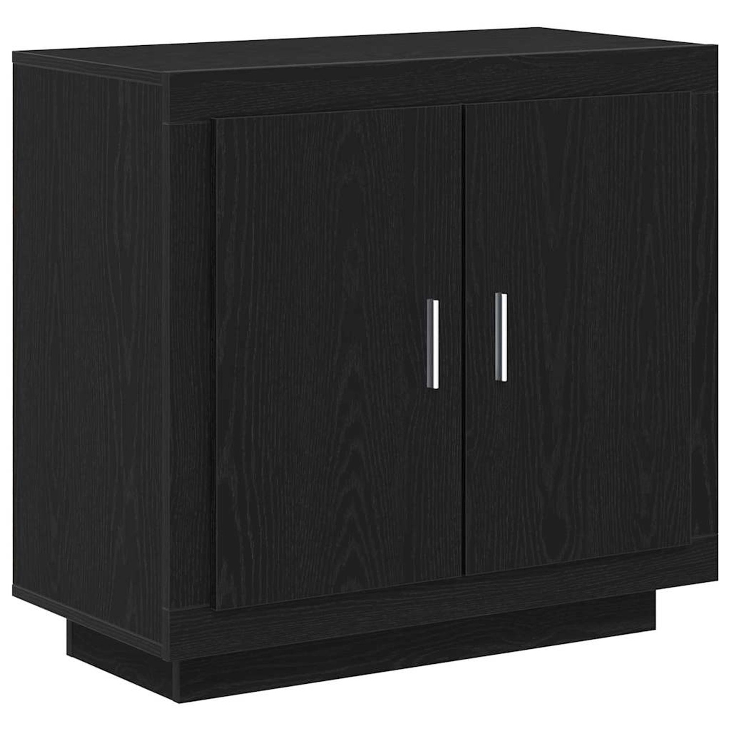 vidaXL Sideboard Schwarz 80 x 40 x 75 cm Holzwerkstoff 862749 günstig online kaufen