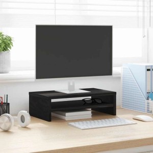 vidaXL Monitorständer Schwarze Eiche 42x24x13 cm Holzwerkstoff 862407