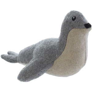 Graue Hunter Hundespielzeug Skagen Seerobbe, 25 cm, aus Stoff zum Kuscheln und Spielen.