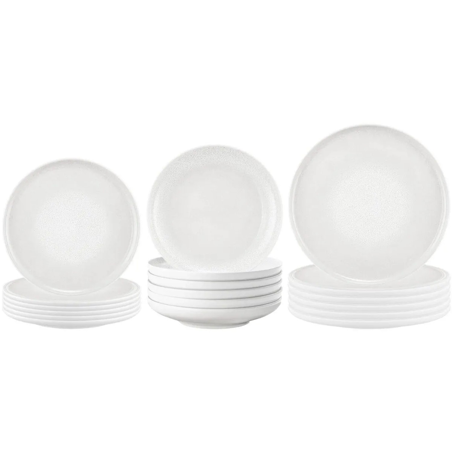 Seltmann Weiden Sento Home Teller-Set 18-teilig Aura White