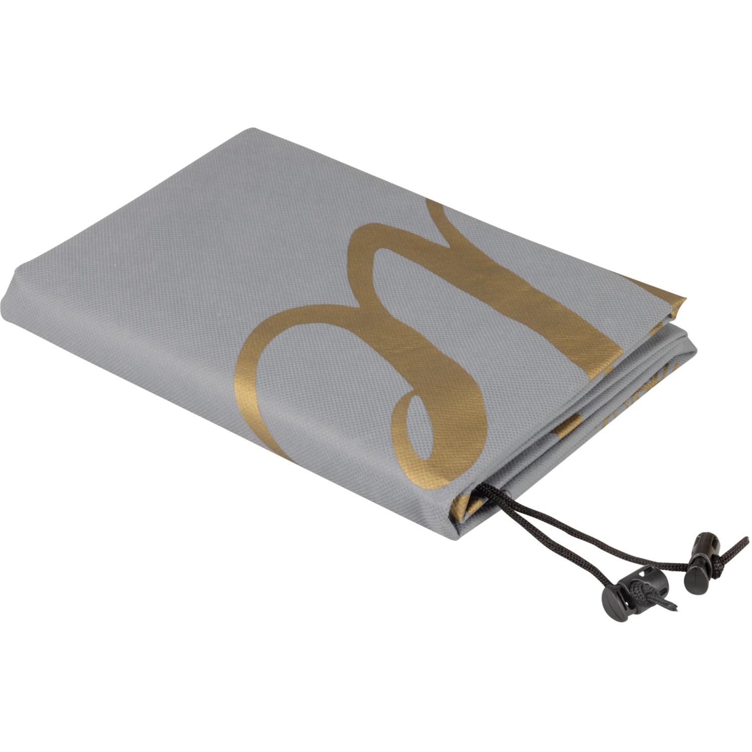 Windhager Deko-Haube Protect XL, grau mit Goldaufdruck, Winterschutz für Pflanzen.