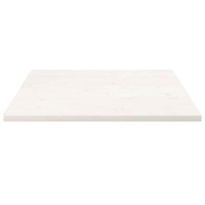vidaXL Tischplatte Weiß 80x80x2,5 cm Massivholz Kiefer Quadratisch 824391