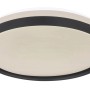 Moderne LED-Deckenleuchte Sonny, schwarz/weiß, Ø 39 cm. Dimmbar und mit Nachtlichtfunktion.
