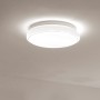 Weiße LED-Deckenleuchte Jupiter, Ø 35 cm, mit Sternenhimmel-Optik.