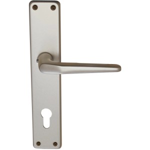 Alpertec Innenschild Tanja-LS, Aluminium silber, für Profilzylinder-Türbeschläge.