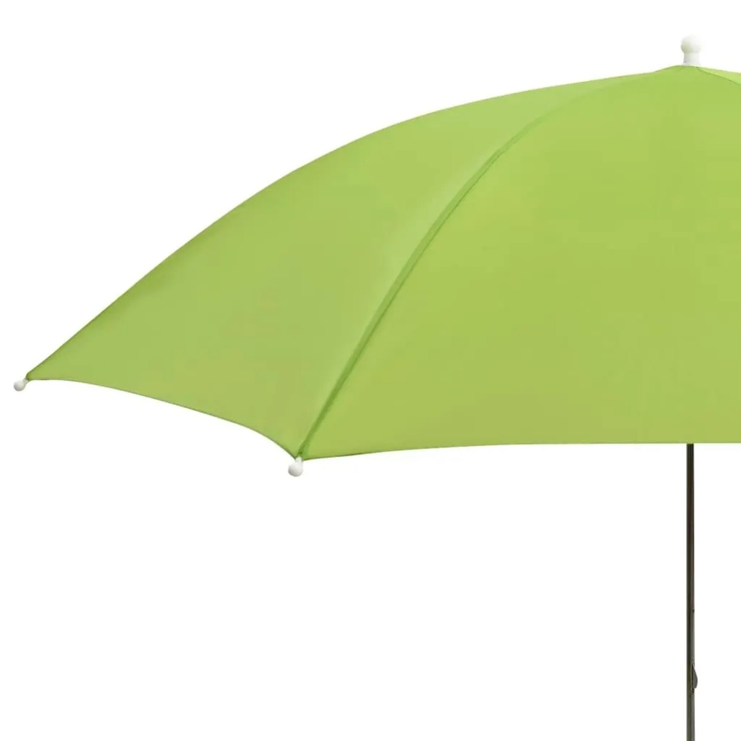 Grüne Sonnenschirme für Campingstühle, 2er-Set, Durchmesser 105 cm.