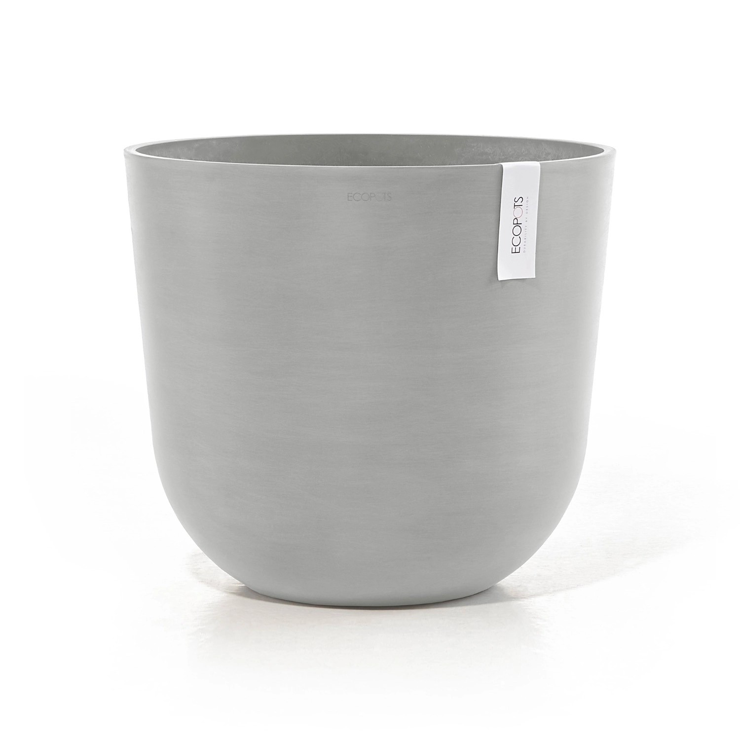 Ecopots Pflanztopf Oslo Weißgrau 45 cm x 39,2 cm günstig online kaufen