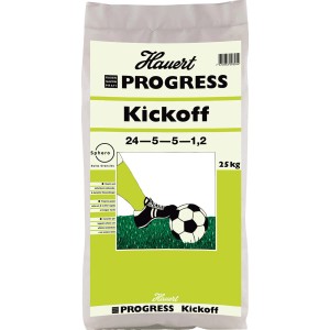 Sack Hauert Progress Rasendünger Kickoff 25kg, Rasendünger mit Langzeitwirkung für den Frühling.