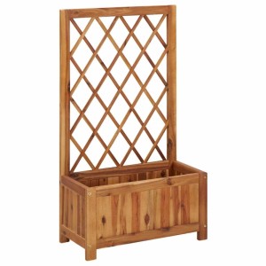 vidaXL Garten-Hochbeet mit Spalier Massivholz Akazie 316541