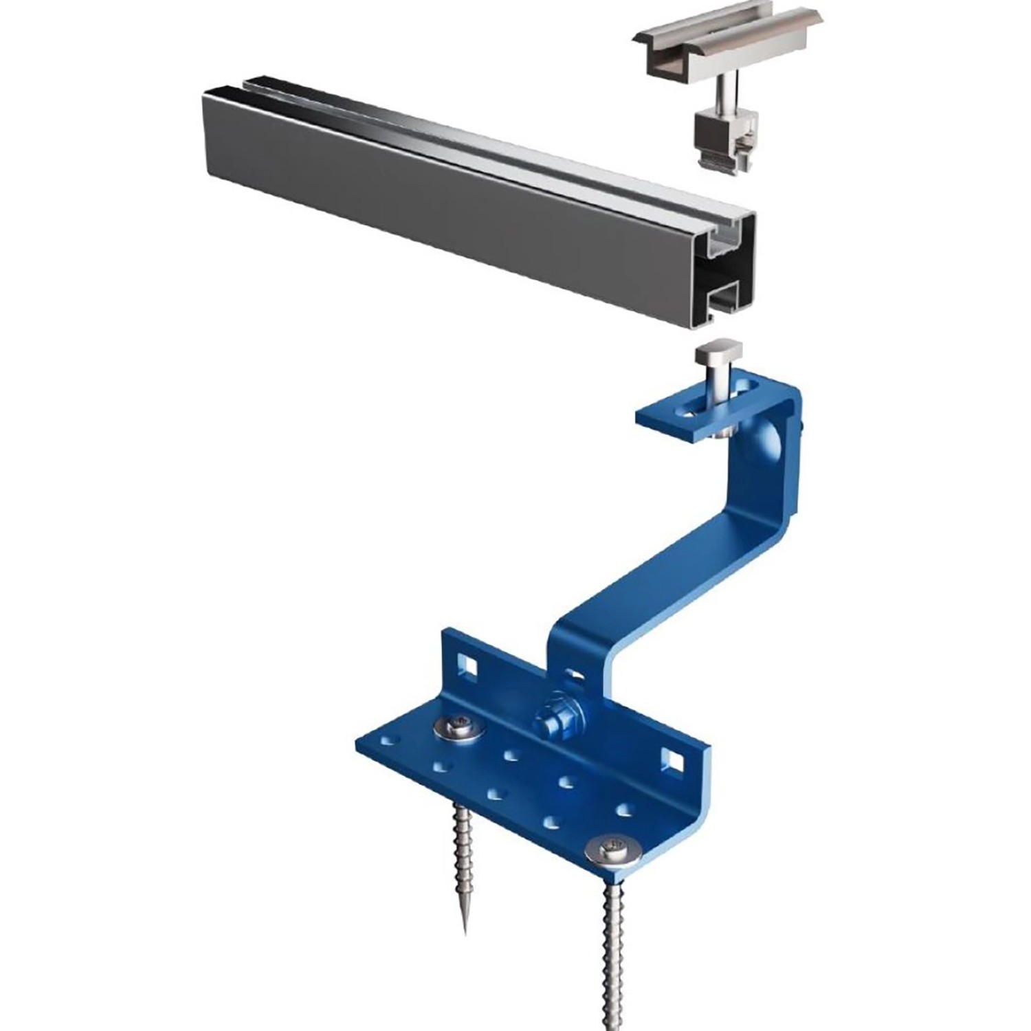 Absaar Solar Dachhaken, 3-fach verstellbar, 5 mm, für Solaranlagen Montage.