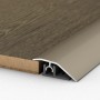 Edelstahl Anpassprofil für Laminat & Parkett, Klick-System, 15x45x2700 mm.