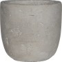 Heller, grauer Mica Pflanztopf Jimmy, Ø 11,5 cm, aus robustem Zement für den Innenbereich.