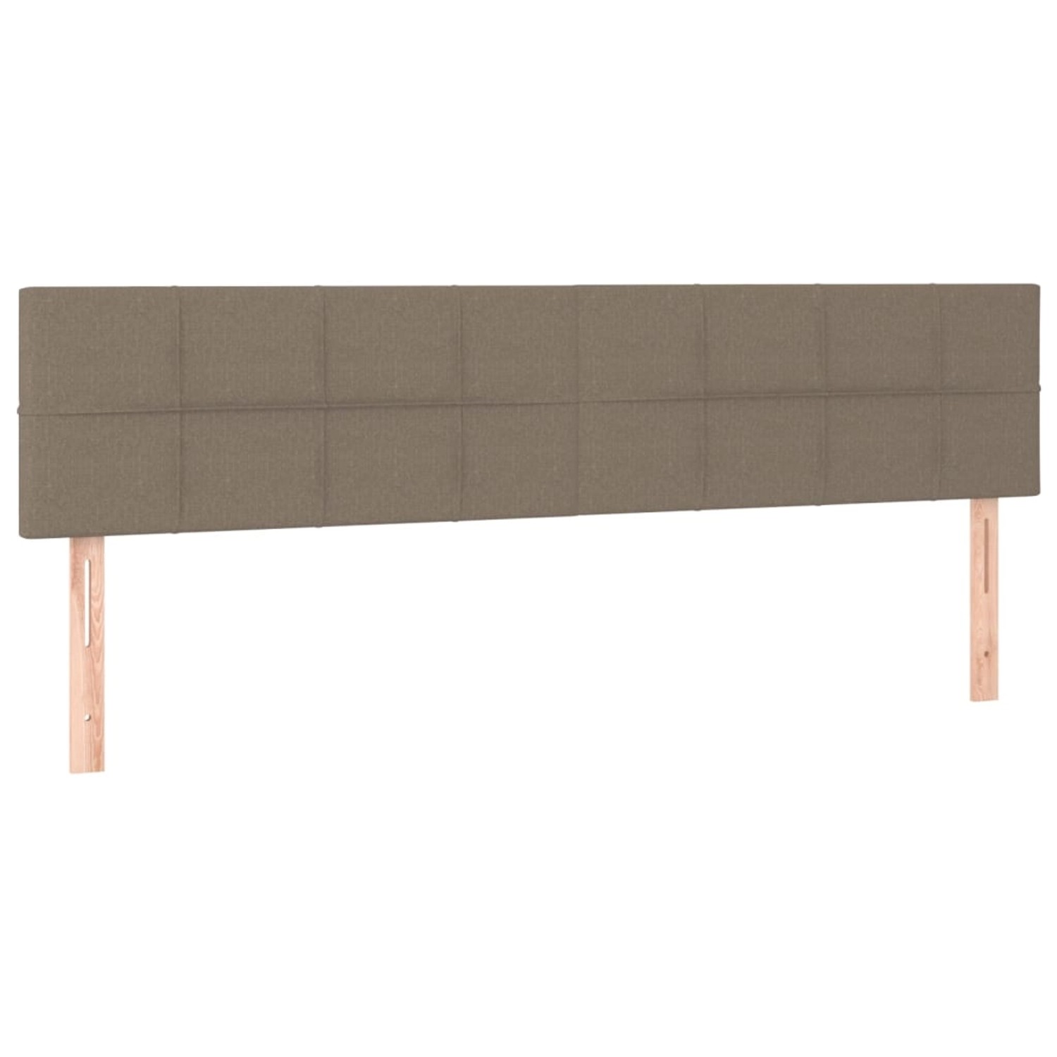 vidaXL LED Kopfteil Taupe 200x5x78/88 cm Stoff 3121638