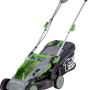 LUX-TOOLS 20 V Akku-Rasenmäher Set mit Akku und Ladegerät. Wendiger Rasenmäher für kleine Gärten.