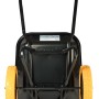 Haemmerlin Schubkarre Aktiv Excellium Twin, 100 l, lackiert, mit PU-Rädern. Stabile Baukarre von hinten.