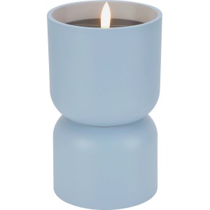 Solar-LED-Dekokerze Ø 10 cm x 18,9 cm Hellblau