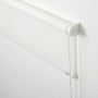 Weißes Schöner Wohnen Tageslicht-Rollo Tizia, 45x150 cm, mit Seitenzug und transparenter Kugelkette.