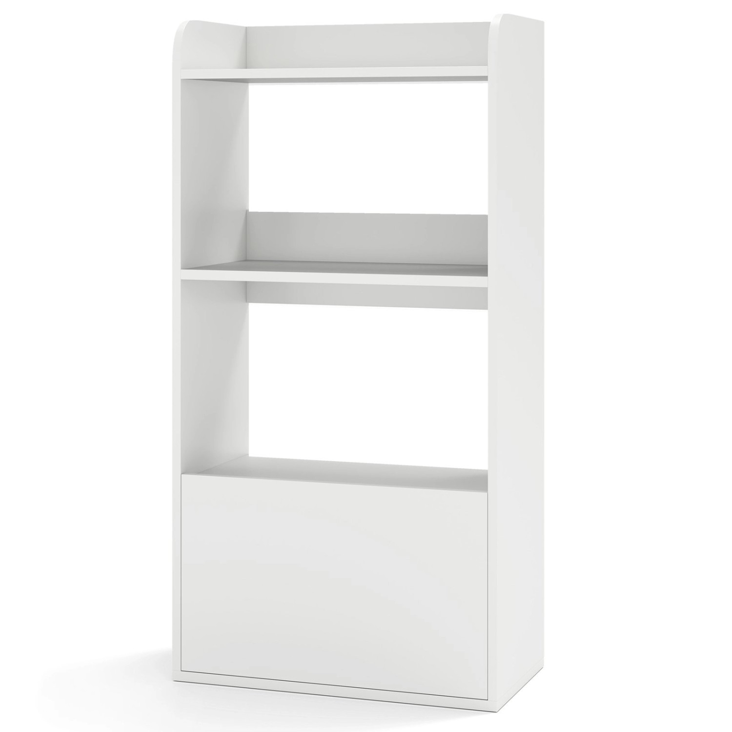 Costway Bücherregal mit Schublade Standregal 55 x 29 x 105 cm Weiß günstig online kaufen