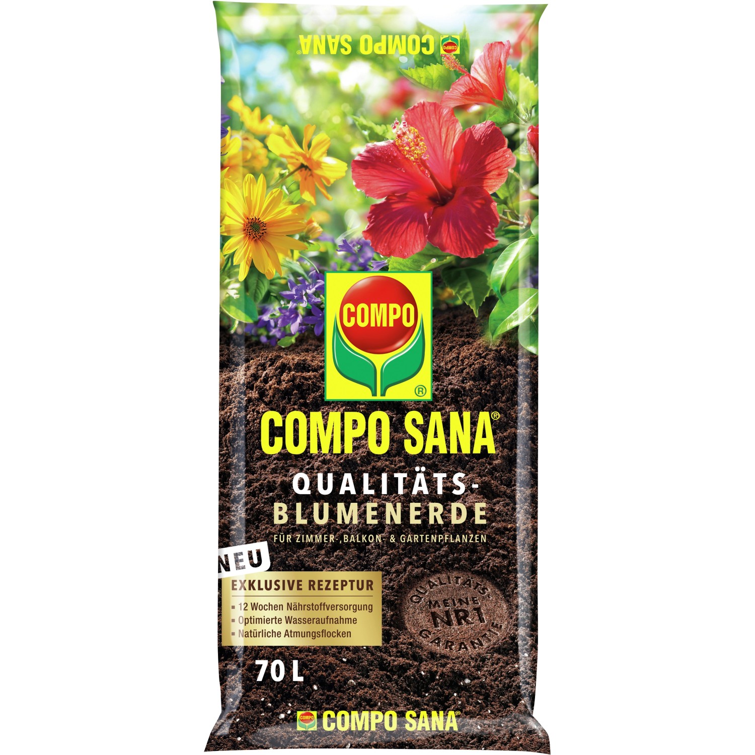 Compo Sana Qualitäts-Blumenerde 1 x 70 l