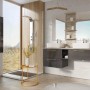 Maximus Waschbeckenunterschrank Stylo Anthrazit, 60 cm, mit Softclose im modernen Badezimmer.