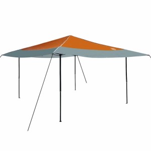 vidaXL Pavillon-Zelt Orange 395 x 395 x 251 cm Stoff 42007391