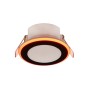 Schwarzer, matter Trio LED Einbaustrahler Argus, 8,2 cm Durchmesser. Einbaulampe mit Farbwechsler.