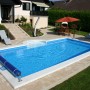 Summer Fun Pool mit Styroporpoolsteinen, Größe 7x3,5x1,5m. Poolbau Schritt 1.