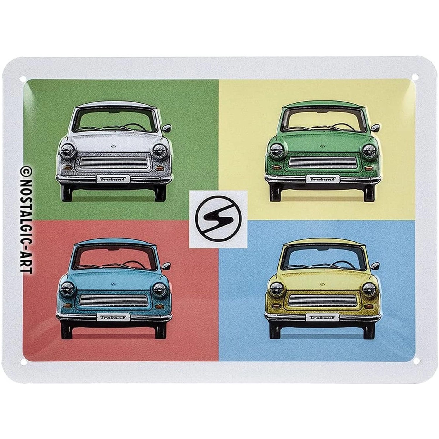 Nostalgic-Art Blechschild 15x20 cm - Berlin - Trabant - Pop Art günstig online kaufen