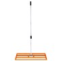 Monstershop Rasenrakel 50cm, grün: Rasen Nivellierer mit ausziehbarem Griff und orangefarbener Stahlplatte.