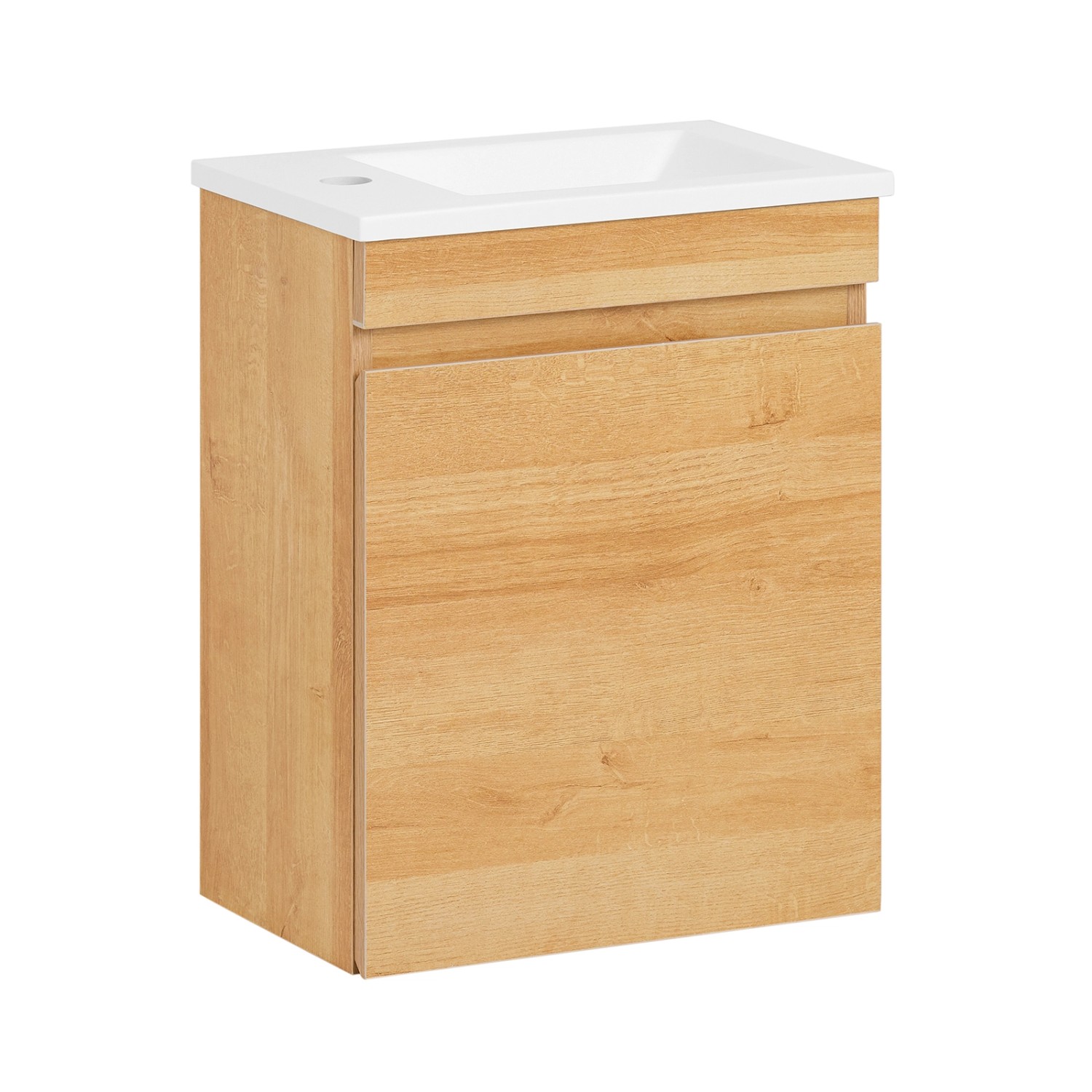 SoBuy Waschbeckenunterschrank mit 1 Tür Badschrank mit Waschbecken BZR169-N günstig online kaufen