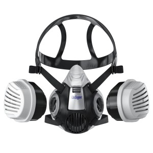 Dräger X-plore 3300 Halbmaske Lackiererset Gr. S mit A2P3 Kombifilter für Atemschutz.