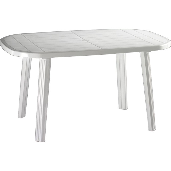 Spannende Gartentisch Oval Kunststoff Ebenbild