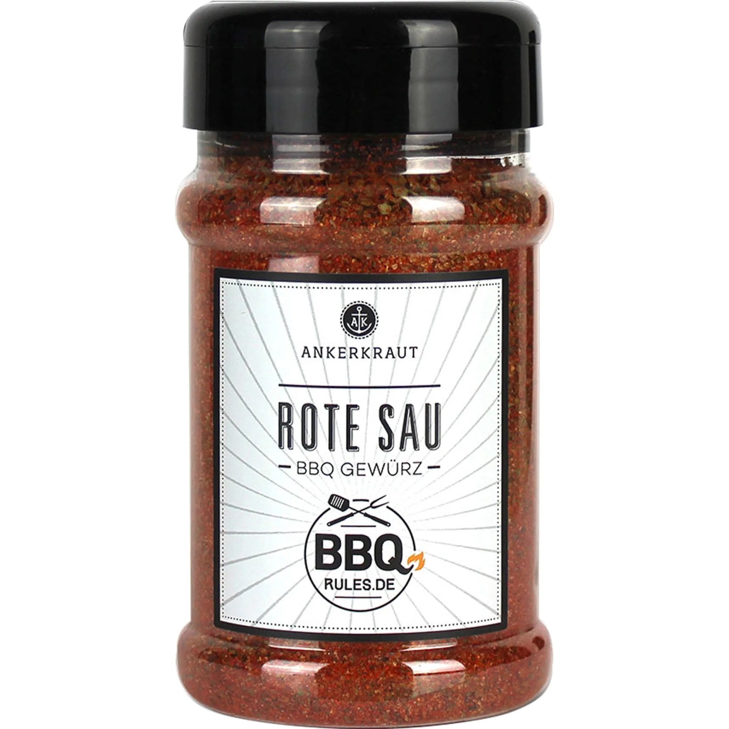 Ankerkraut Rote Sau Gewürz im Streuer, Gewürzsalz für Schweinefleisch zum Grillen.