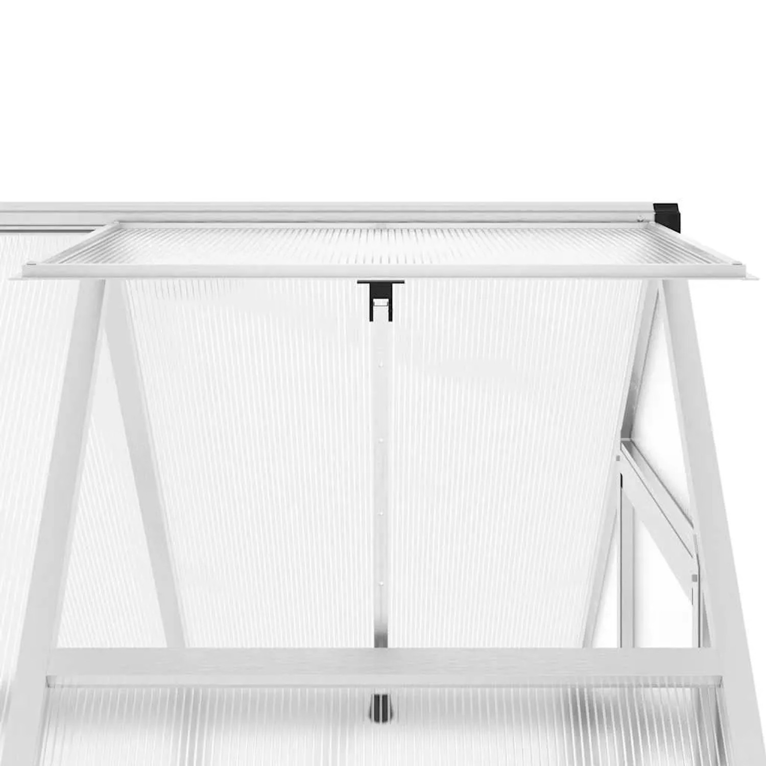vidaXL Gewächshaus mit Fundamentrahmen Silbern 169x114x195 cm Alu 4005822_9