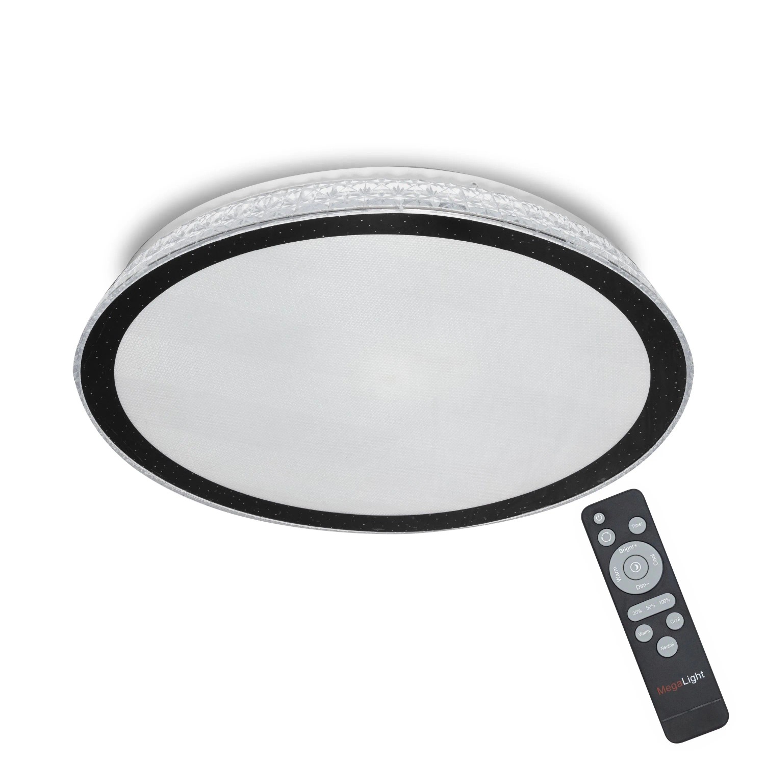 MegaLight LED-Shining Magic 40W Deckenleuchte inkl. FB 827-860 Ø50 cm