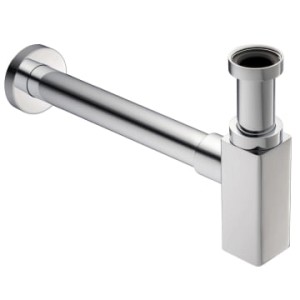 Kronenbach Design Siphon Soft-Edge, chromglänzend für Waschbecken.