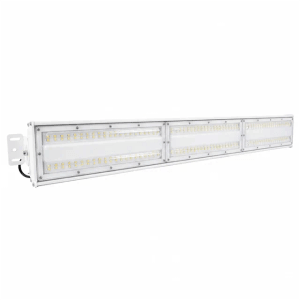 Weiße LUXULA LED Hallenleuchte 200W, 24000lm, 5000K, Linear, IP65. HighBay Hallenstrahler für Gewerbe.
