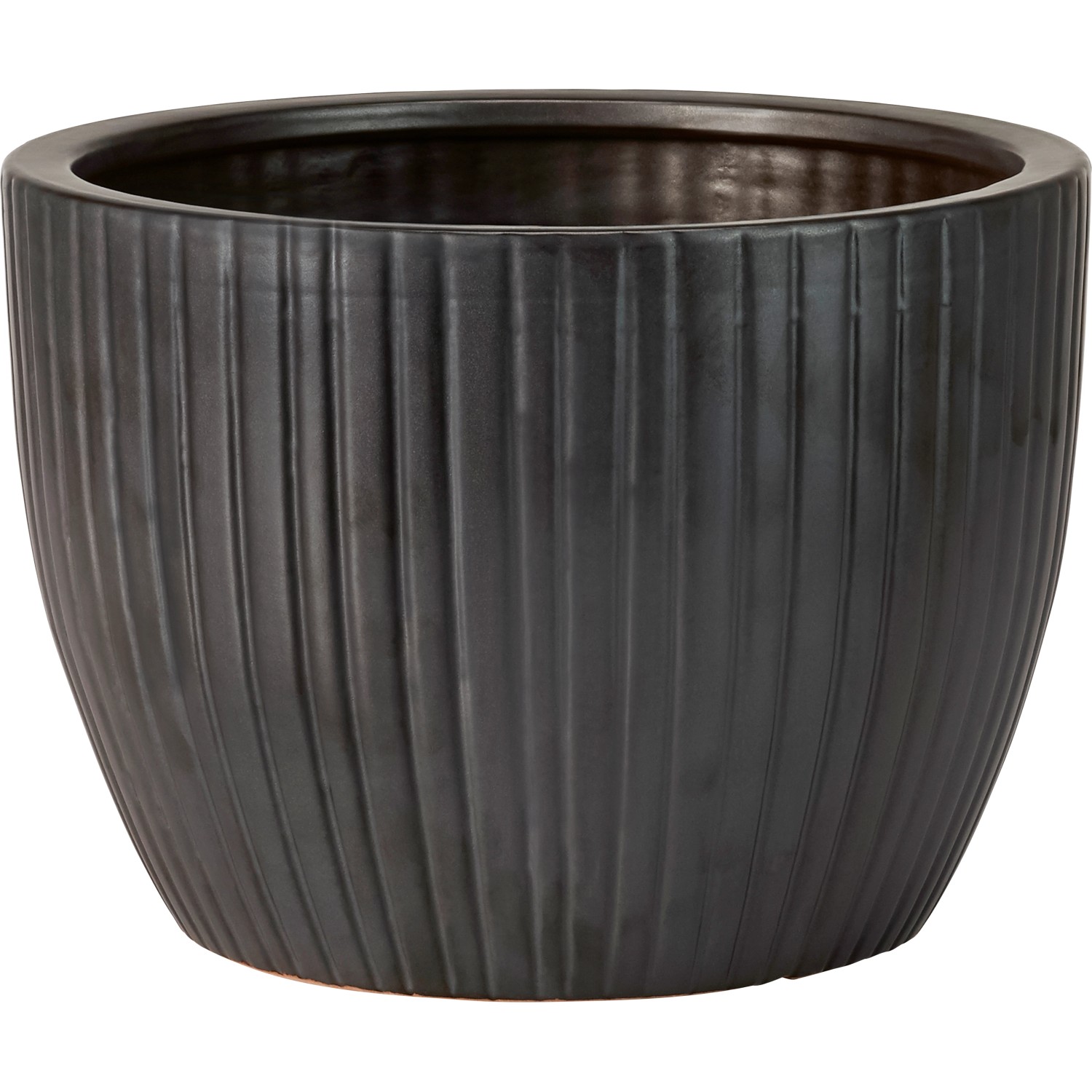 Tonpflanztopf  41 cm x 41 cm x 29 cm Schwarz