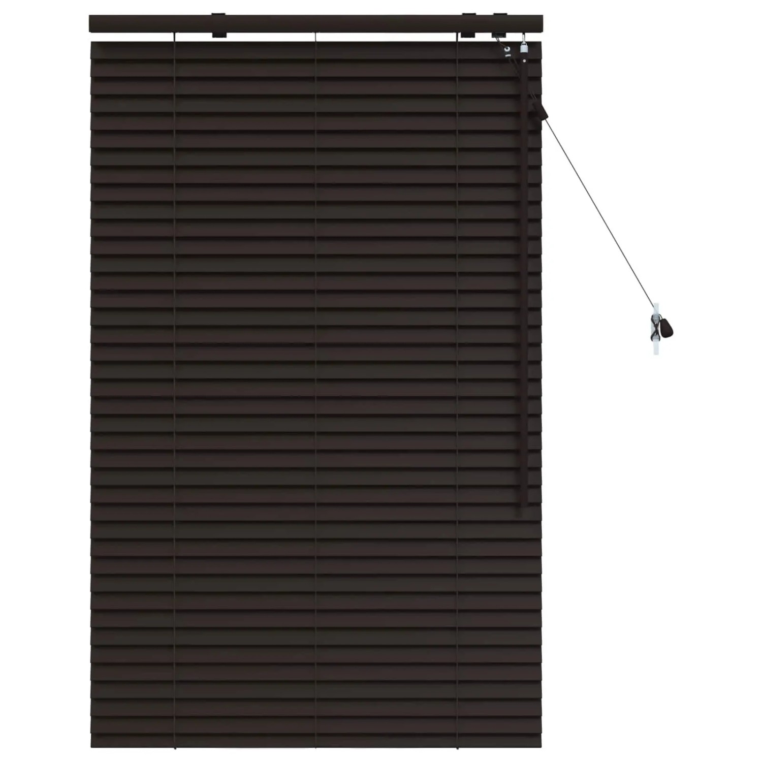 vidaXL Venezianische Jalousie Dunkelbraun 95 x 130 cm 35 mm 42015540
