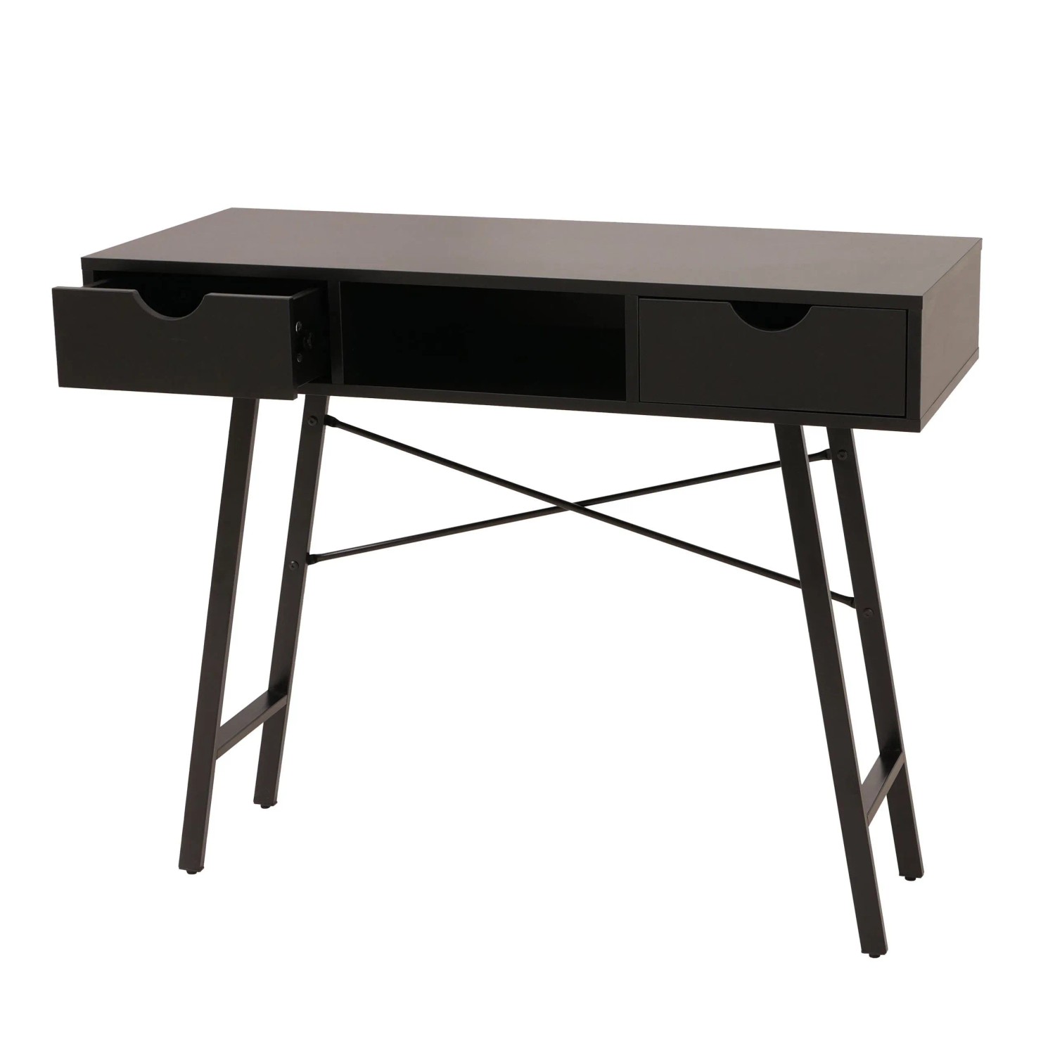 MCW Konsolentisch E92 3D-Struktur 100x40cm Schwarz