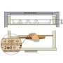 SOTECH ORGA-BOX-2 Besteckeinsatz Tiefe 462 mm Höhe 50,5 mm Für Nobilia Küchen Canvas Struktur Silbergrau Breite 409 mm_5