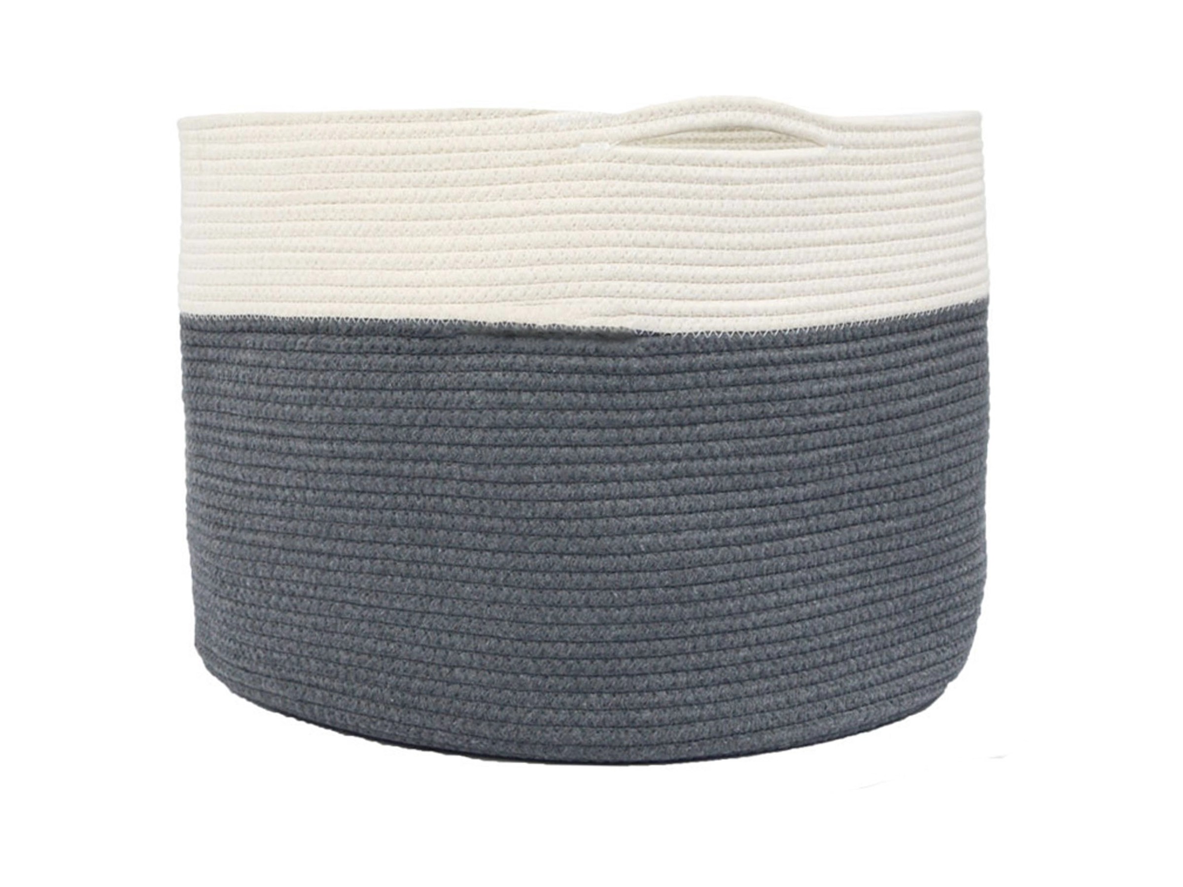 Aufbewahrungskorb Mit 3 Fächern - Baumwoll-Leinen Wäschekorb Wasserdicht