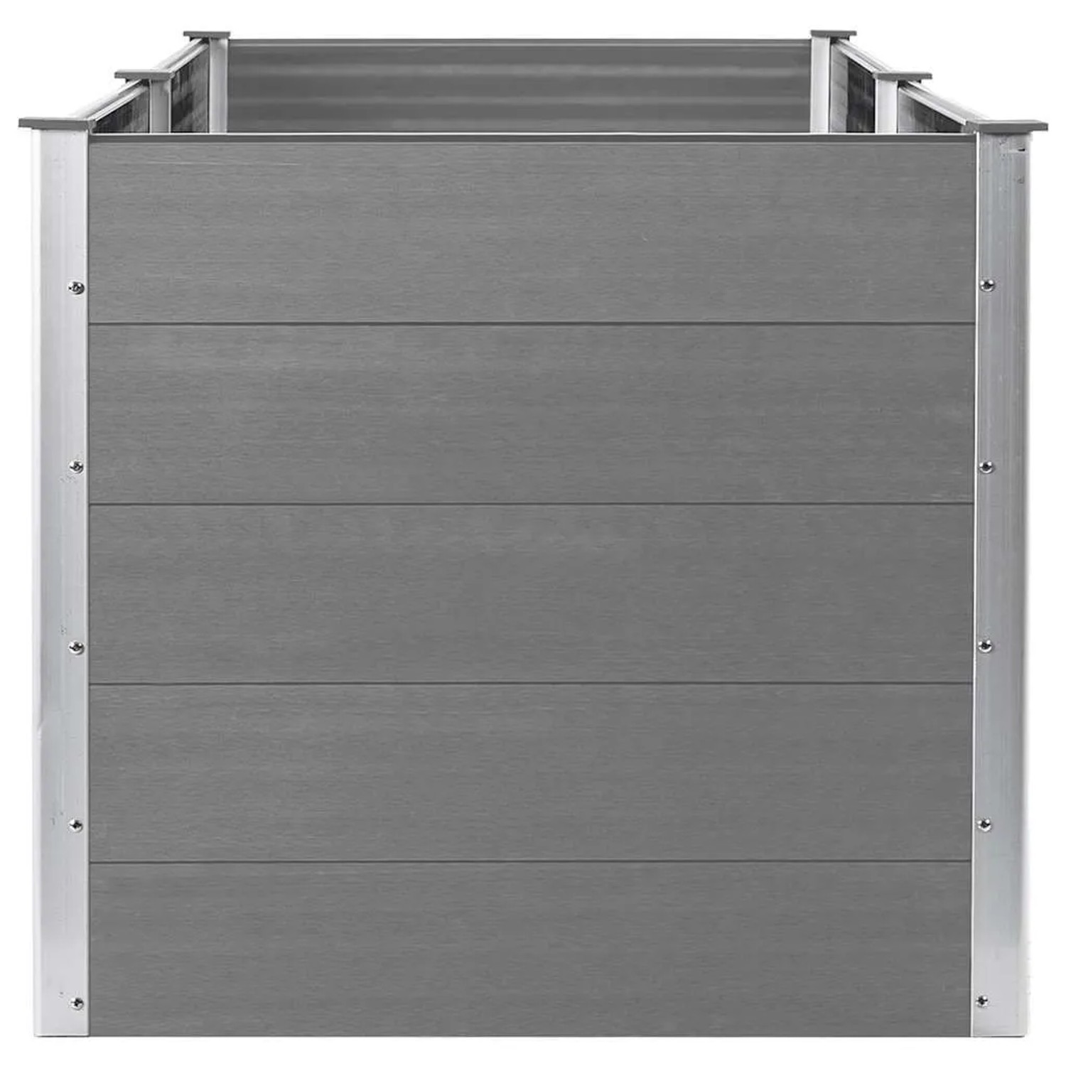 vidaXL Garten-Hochbeet 250 x 100 x 91 cm WPC Grau 49060_5