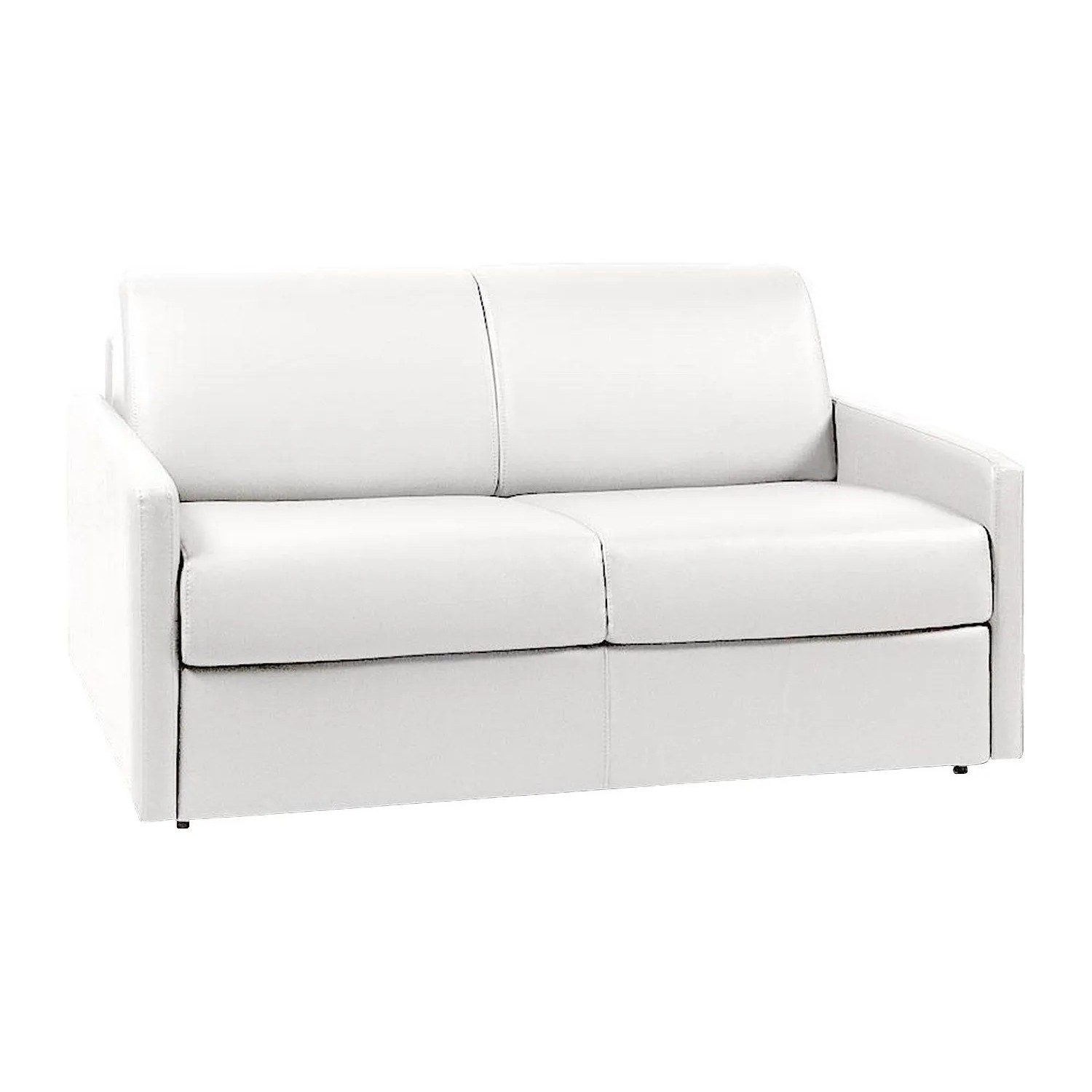 Vente-unique Schlafsofa Calife Weiß 150 cm