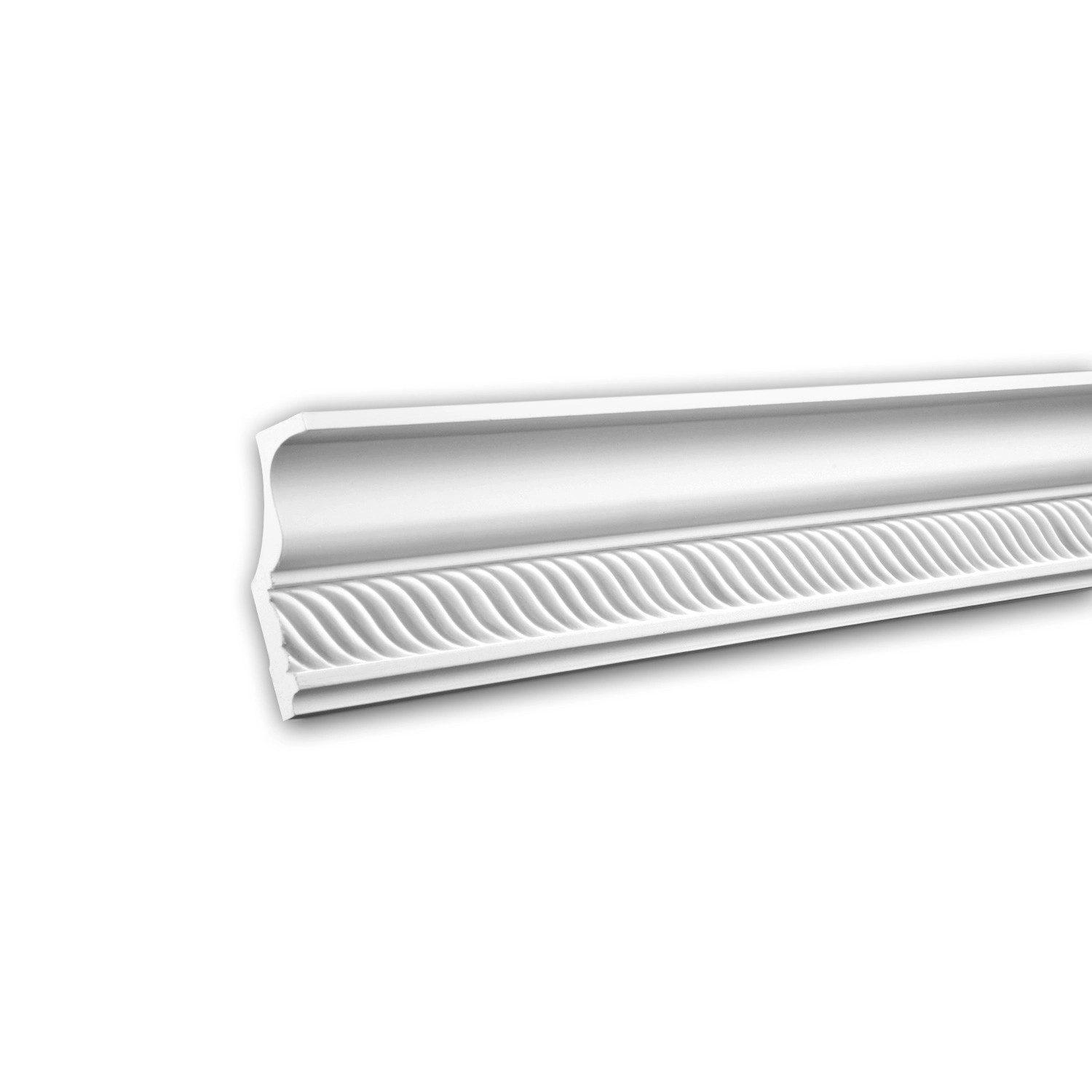 PROFHOME 150127F Flexible Eckleiste Stuckleiste aus Flexiblem Polyurethan 2 m 200 cm x 4,7 cm x 9 cm Weiß